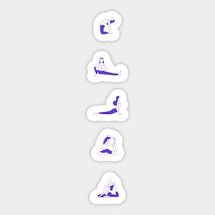 Yoga poses Sticker